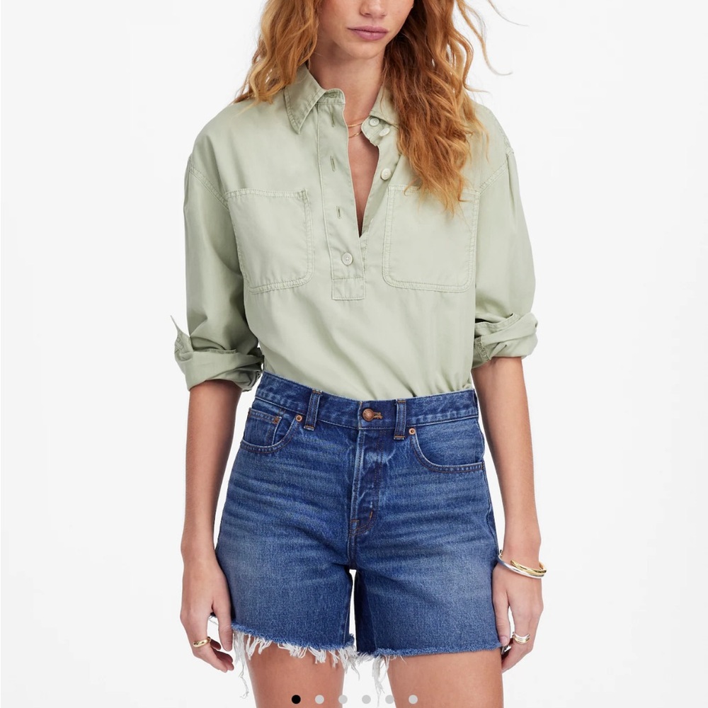 Madewell high rise denim shorts